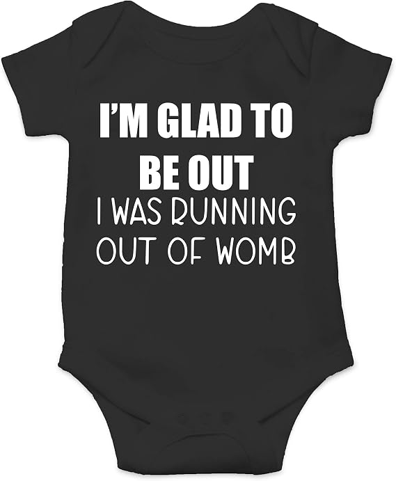 CBTwear Glad to Be Out Funny Baby Bodysuit Cute Infant Outfit