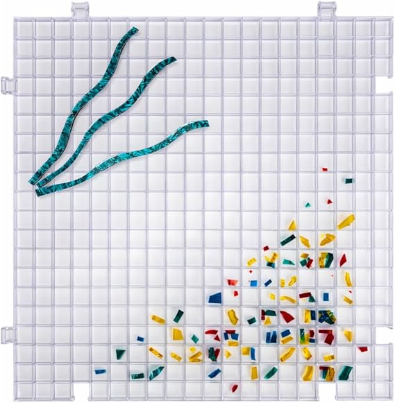 Creator's Waffle Grid 1-Pack - Stained Glass Cutting Mat - The Original Multi-Use Modular Grid System - Solid Bottom - Made in USA