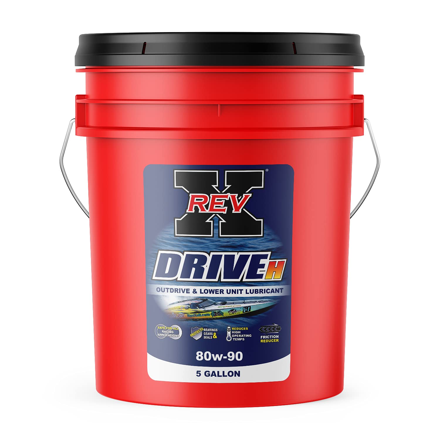 REV X Drive-H SAE 80W-90 GL-5 Outdrive & Lower Unit Gear Lube 5 gal.