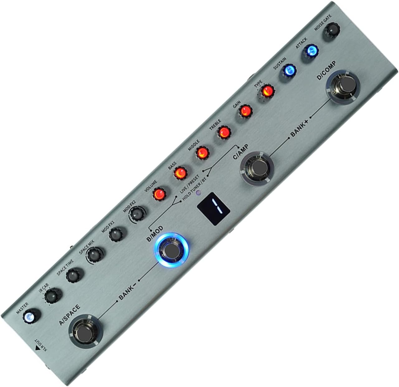 Electric Guitar Pedal Effector Balance Output 3 Delay 3 Reverb Guitar Effect Digital Multi Effect Pedal Digital Multi