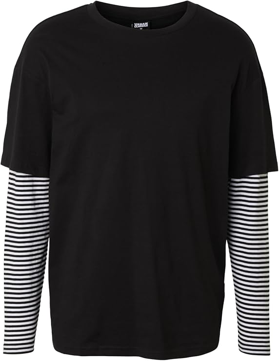 Urban Classics - Oversized Double Layer Longsleeve Black - L