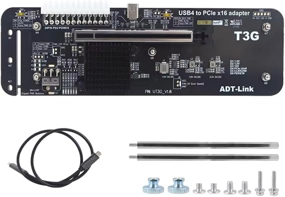 EGPU Mini ADT-Link UT3G External Graphics Card USB4 to PCIe 4.0 x16 TB 4/3