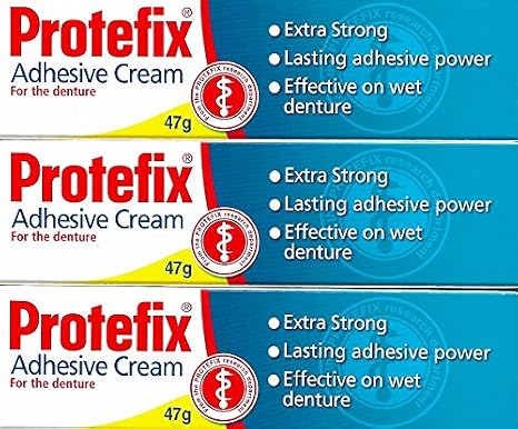 Protefix Adhesive Cream Extra Strong Classic 3x40ml