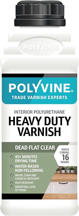 Polyvine Interior Wood Varnish Dead Flat Hard Wearing (Pint)