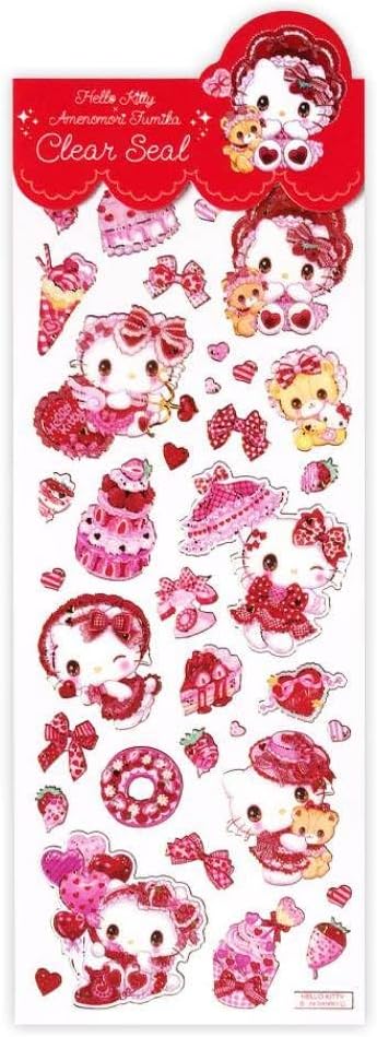 Hello Kitty Sheet Stickers Clear Stickers Sanrio