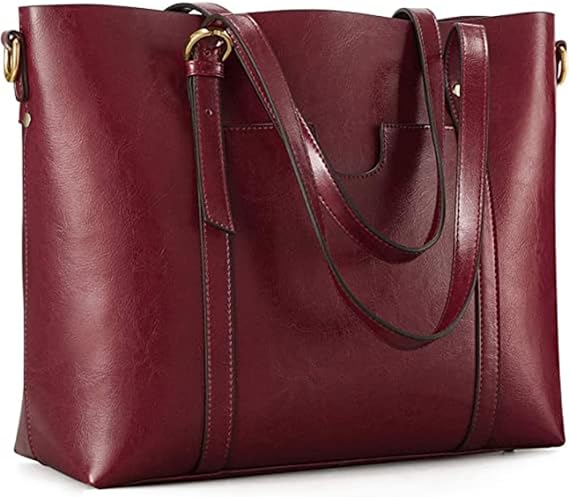 Kattee Genuine Leather Tote Bag for Women