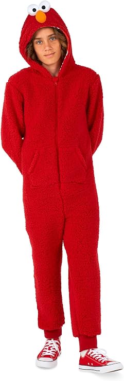 Opposuits Kids Onesie - Sesame Street One-piece - Loose Fit - Including Pockets
