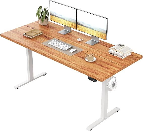Klicelor Electric Standing Desk, 2 Memory Buttons for stand & sit, 100x60