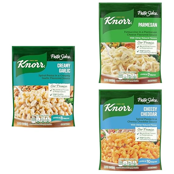 Knorr Pasta Sides Collection: Quick & Delicious Meal Solutions, Authentic Flavors, 6 Pack