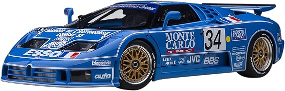 オートアート AUTOart 1/18 ブガッティ EB110 SS 1994年 #34 ル・マン24時間レース 完成品 89417