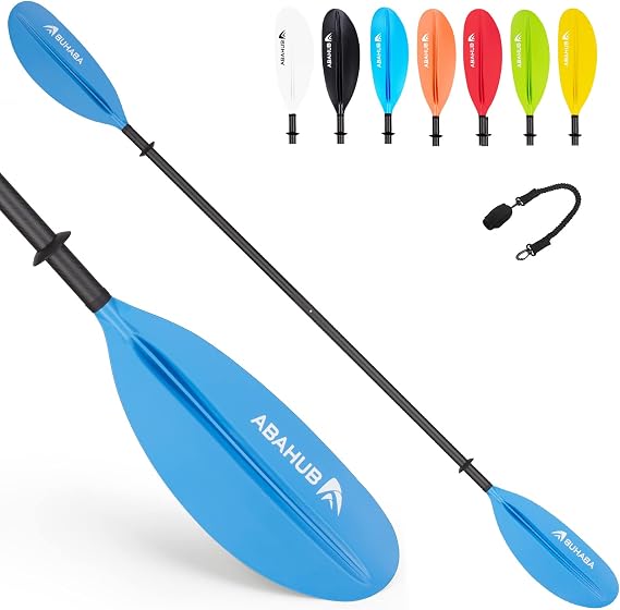Abahub Carbon Fiber Kayak Paddles with Leash 90.5 Inches