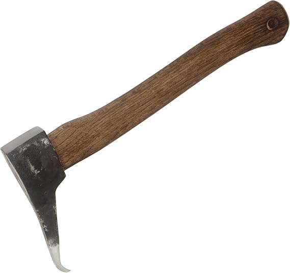 14" Hookaroon Strong Pickaroon Forestry Tools Back Saver Logging and Firewood Tool with Sharp Point & Wood Handle Grip Hook for Lifting Rolling and Moving Wood