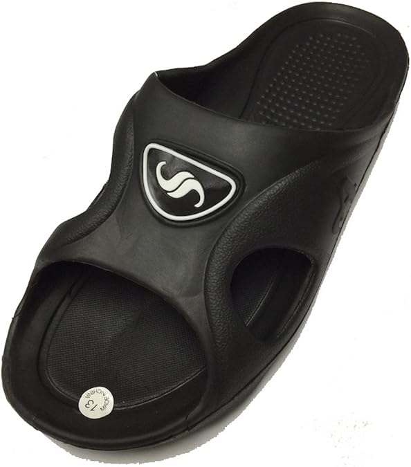 ICS Gear One Men's Rubber Slide Sandal Slipper Comfortable Shower Beach Shoe Slip On Flip Flop