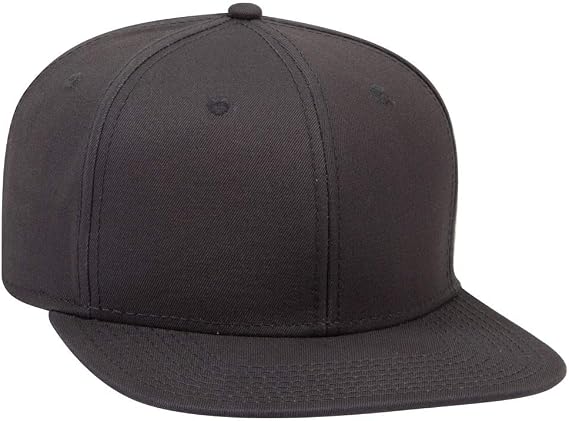 OTTO Superior Cotton Twill Square Flat Visor SNAP 6 Panel Snapback Hat