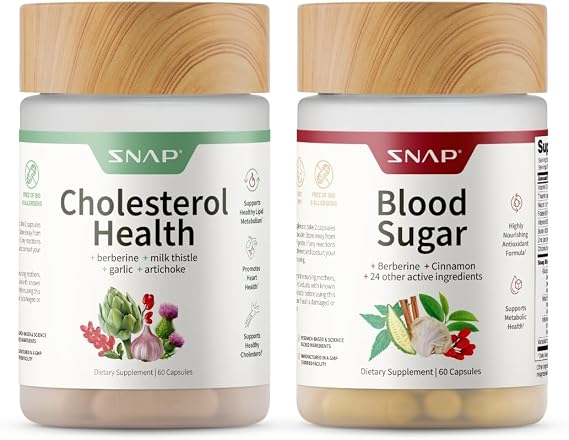 Snap Supplements Cholesterol Health + Berberine Blend Bundle