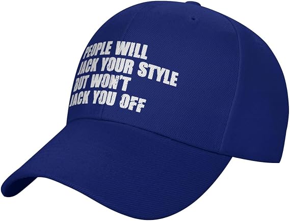 People Will Jack Your Style, But Won't Jack You Off Baseball Cap Dad Hat Adjustable Men Women for Running,Black