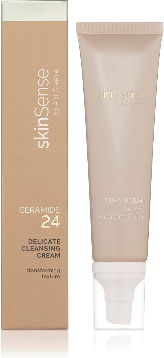 SkinSense Ceramide24 Delicate Cleansing Cream 100ml, Moisturising Cleanser, Gentle Luxury Cleanser for Dry Skin, Sensitive Skin Wash