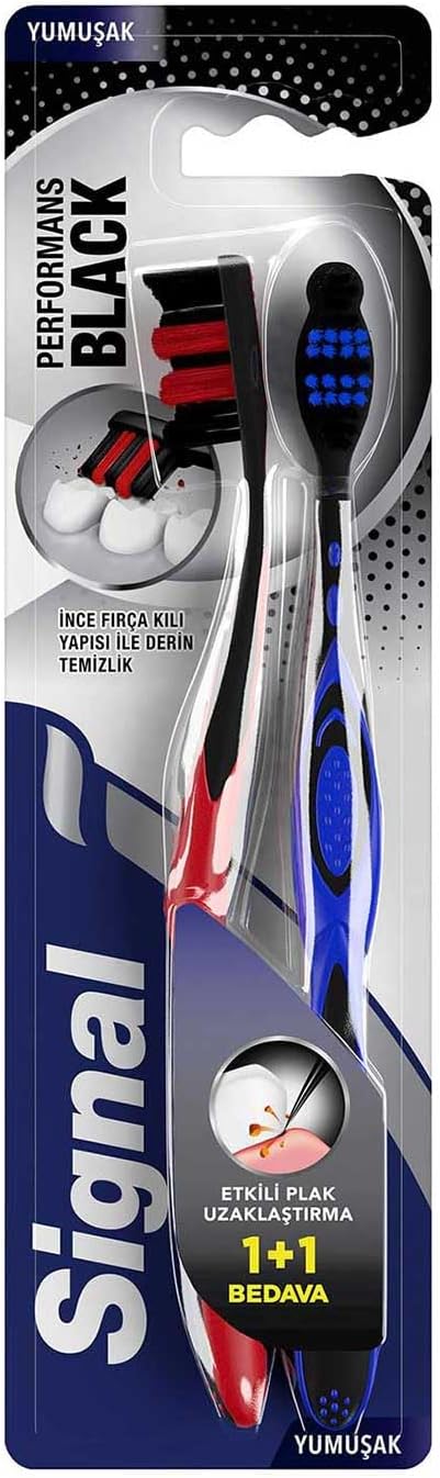 Signal Diş Fırçası Performance Black 2 Kat Yumuşak 31 gr 1+1