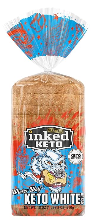 Winter Wolf KETO White Bread No Sugar added 3 Bags 18 oz each Made in USA by inked Keto