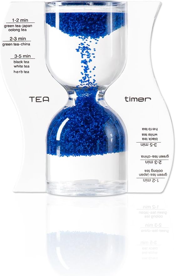 Paradox Tea Timer with Reverse Granulate Flow Blue