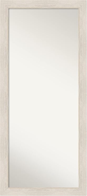 Amanti Art White Full Length Mirror 65x29 Tall Floor Full Body Wall Mirror