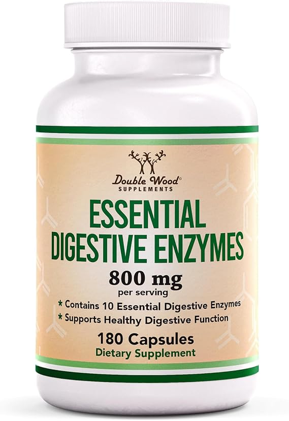 Digestive Enzymes 800mg, All 10 Essential Enzymes, Bloating + Meal Comfort