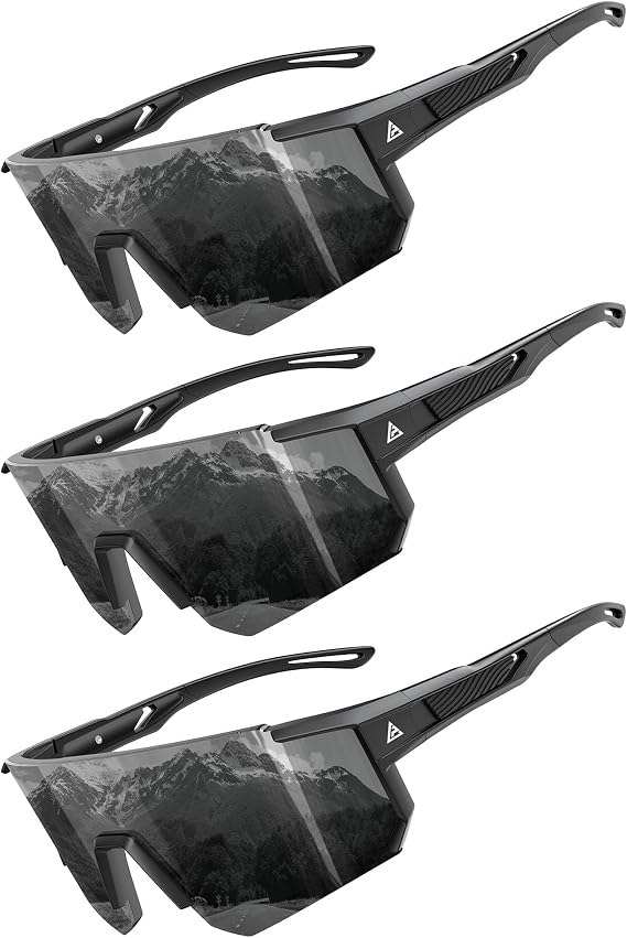 KALIYADI Sunglasses-Men Sports Mens-Sunglasses Women: Sun Glasses with UV400 for Running Cycling Golf Fishing