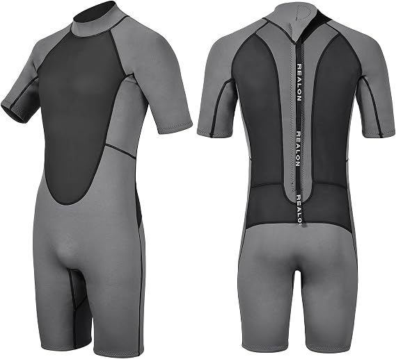 Men Women Wetsuit 3mm Smoothskin Triathlon Neoprene Full Wet Suits Back Zipper Cold Water Keep Warm for Surfing Snorkeling Diving Scuba