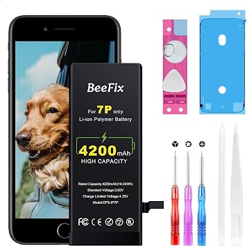 Replacement Battery for iPhone 7 Plus High Capacity 4200mAh New 0 Cycle Battery Replacement fit for iPhone 7 Plus Model A1661 A1784 A1785 with Complete Repair Tool Kit and Instructions