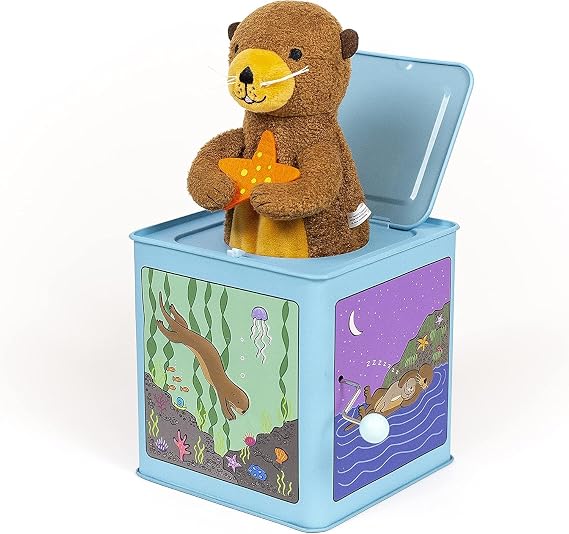 Jack Rabbit Creations Sea Otter Jack in the Box - Musical Toy - Ages 3+