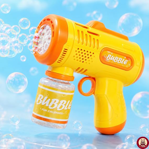 Oyuncak Işıklı Otomatik Köpük Tabancası Bubble Gun 5000+ Köpük Efektli