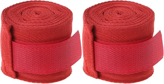 2 Rolls Boxing Hand Wraps Semi-Elastic Nylon-Cotton Handwraps Professional for Protection for MMA Muay Thai Kickboxi Elas