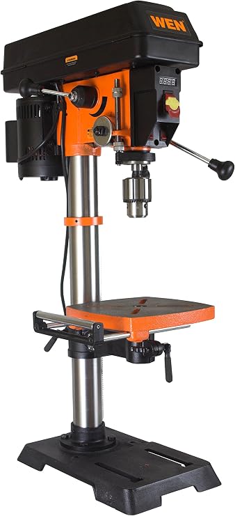 WEN 12-Inch Benchtop Drill Press, Variable Speed, Cast Iron with Laser and Work Light (4214T)