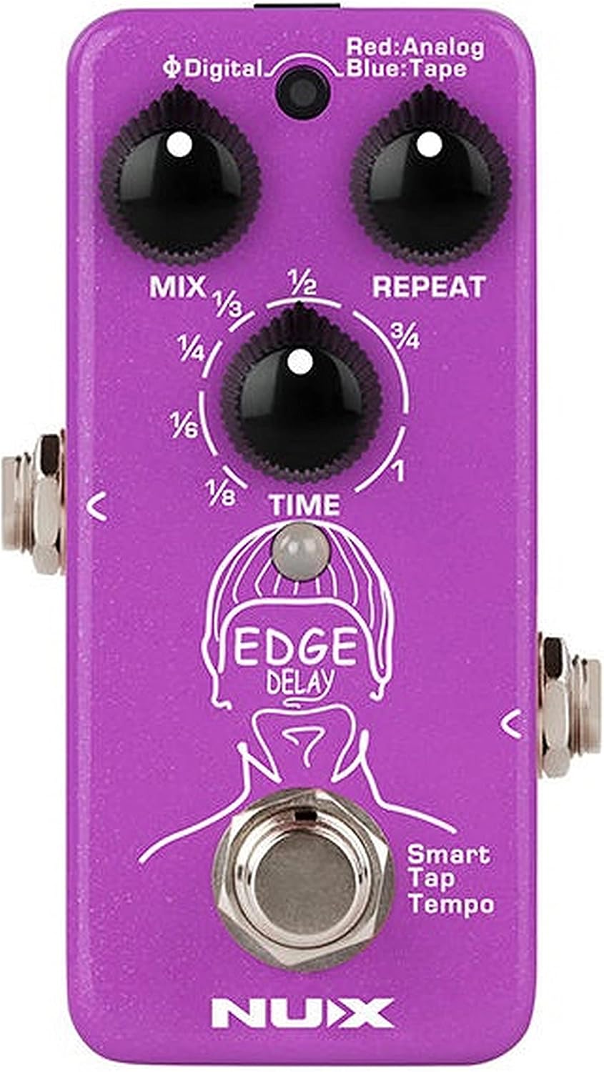 NUX Edge Delay Guitar Effects Pedal with Phi Digital Delay, Analog Delay, and Tape Echo