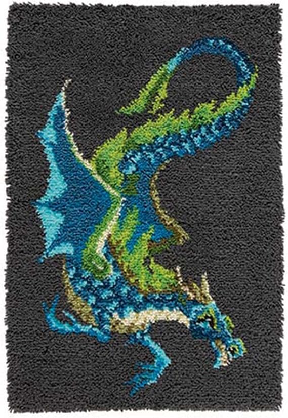 Herrschners Water Dragon Latch Hook Kit