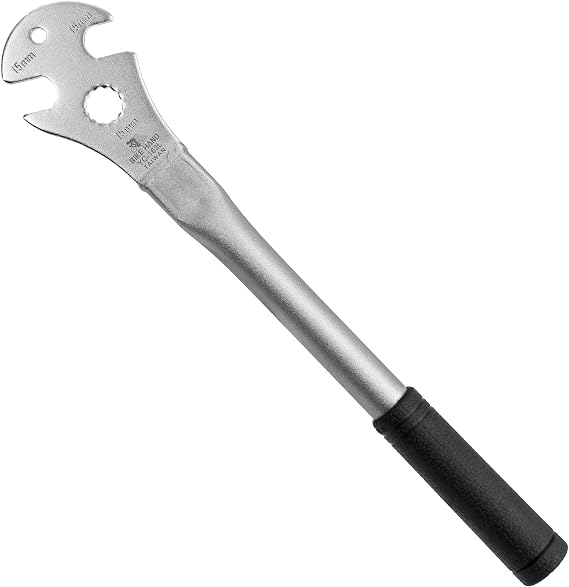 BikeHand Bicycle Pedal Wrench Heavy Duty Handle - Great MTB Road Bike Pedal Removal Spanner Tool - Long Handle 15mm
