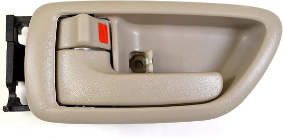 8017 Front/Rear Left Driver Side Interior Door Handle Beige/Tan Compatible with 2001-2007 Toyota Sequoia; 2004-2006 Toyota Tundra (Crew Cab Only)