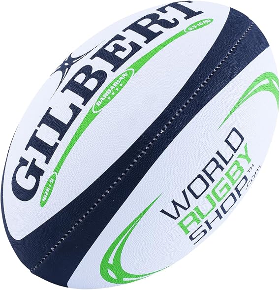 Rugby Game Ball Barbarian Match Official Size 5 by Gilbert