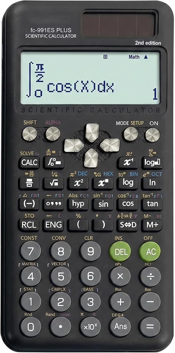 FX-991EX plus Scientific Calculator 417 Functions Functions 4-Line Display | Advanced Engineering Calculator with 10+2 Display Portable for Students Teachers Office and Business Use