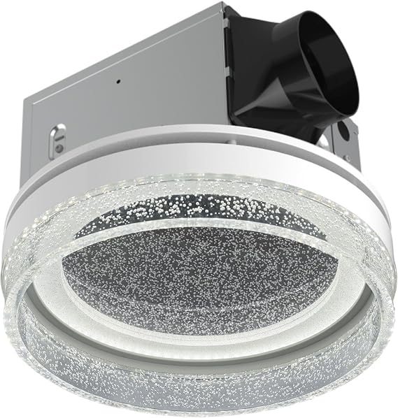 Akicon Bathroom Exhaust Fan with Light, Starry Nightlight 110 CFM 1.5 Sones