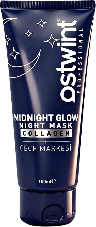 Ostwint Collagen Midnight Glow Night Mask Gece Maskesi 100 ml Kolajen Destekli Nemlendirici Cilt Bakım Maskesi Yoğun Onarım