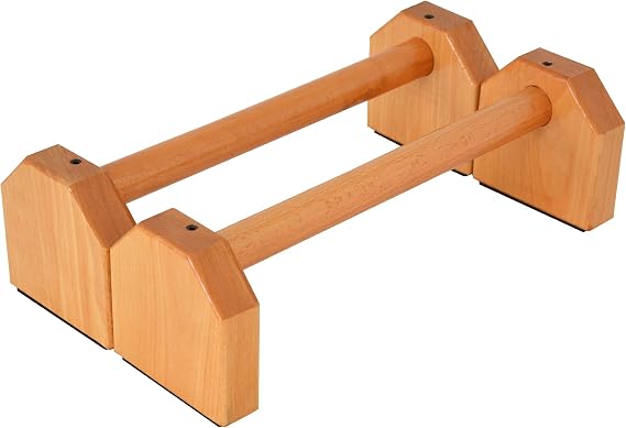 Wooden Parallettes (Set of 2), for Gymnastics, Handstand,Pushups