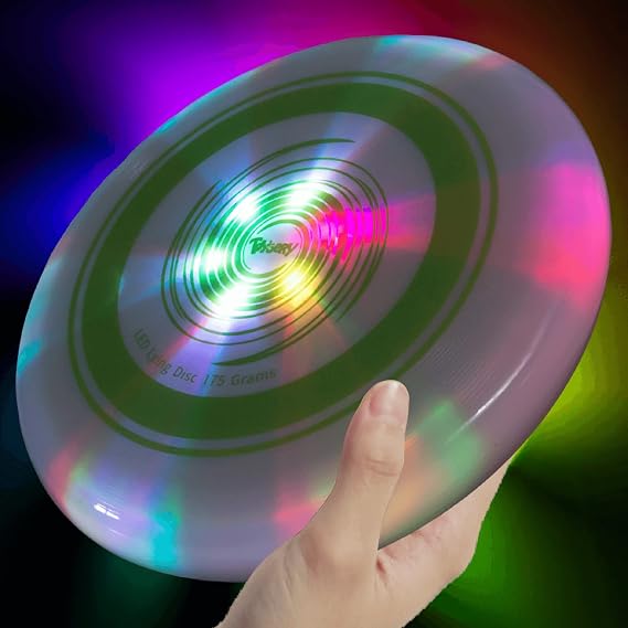 Toysery Light Up Flying Disc LED Frisbee, 175g