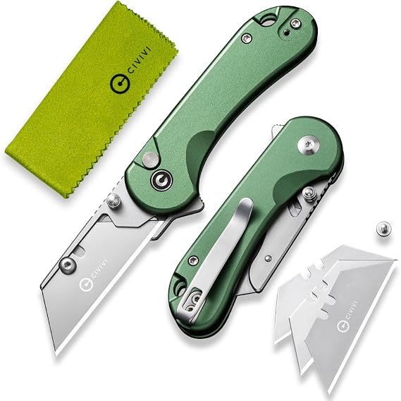 CIVIVI Elementum Utility Knife with 3 Replacement Blades