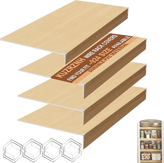 Wire Shelf Covers,33x12x3 in PVC Wire Rack Covers for Pantry
