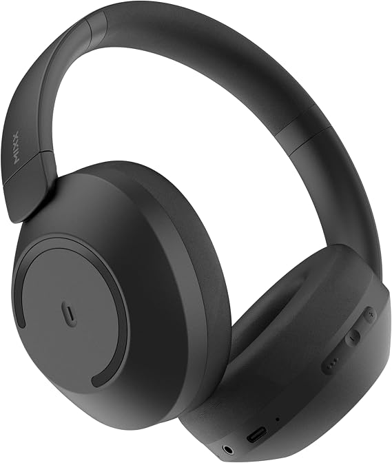 MIXX StreamQ C2 Over-Ear Wireless Stereo Headphones, Black