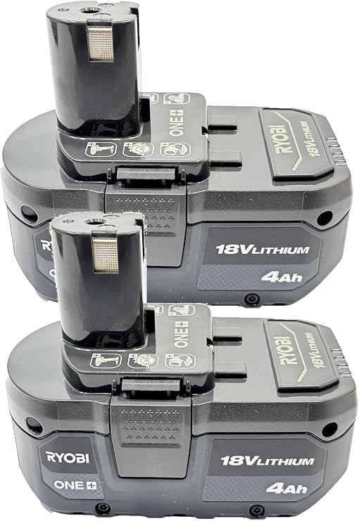 RYOBI 18-Volt ONE+ Lithium-Ion 4.0 Ah High Capacity Battery (2-Pack)