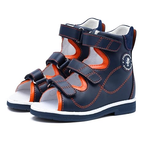 princepard Orthopedic Corrective Sandals for Kids and Toddlers with High Back and Ankle & Arch Support