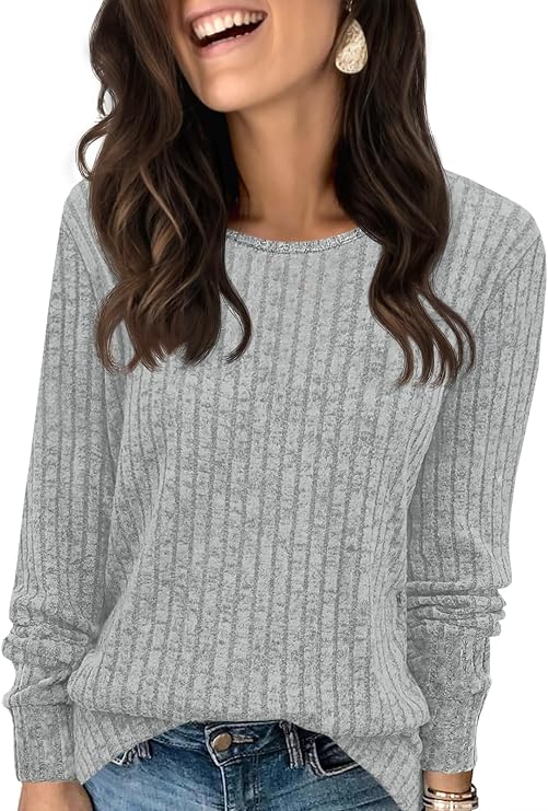 Tankaneo Womens Long Sleeve Sweater
