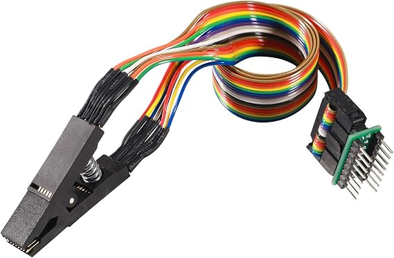 SOP16 IC Test Clip - SOP & SOIC 16 Pin IC Flash Chip Test Clamp & BIOS Programmer - Adapter Sop16 to Dip16 for 25 Series Rt809F, Tl866Cs, Tl866A